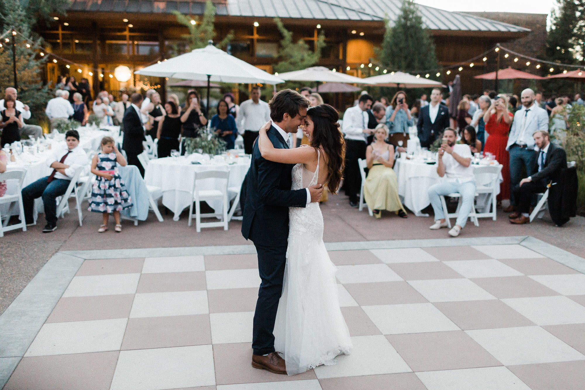 First dance at at Broken Top Club wedding in Bend, Oregon