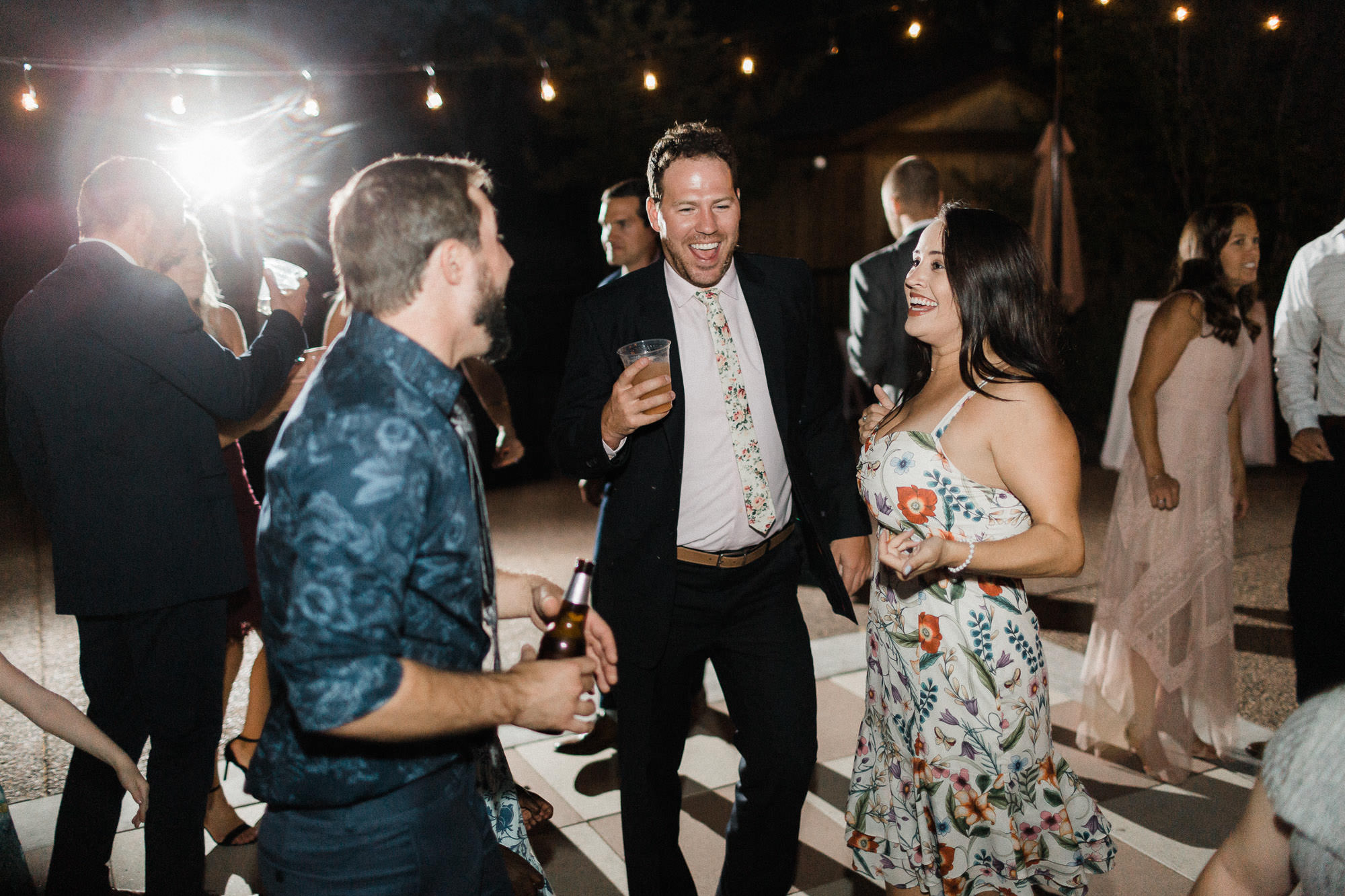 Guests dance at Broken Top Club wedding in Bend, Oregon